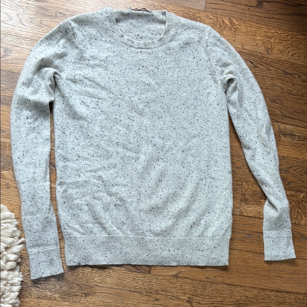 Everlane Gray Speckled Cashmere Sweater